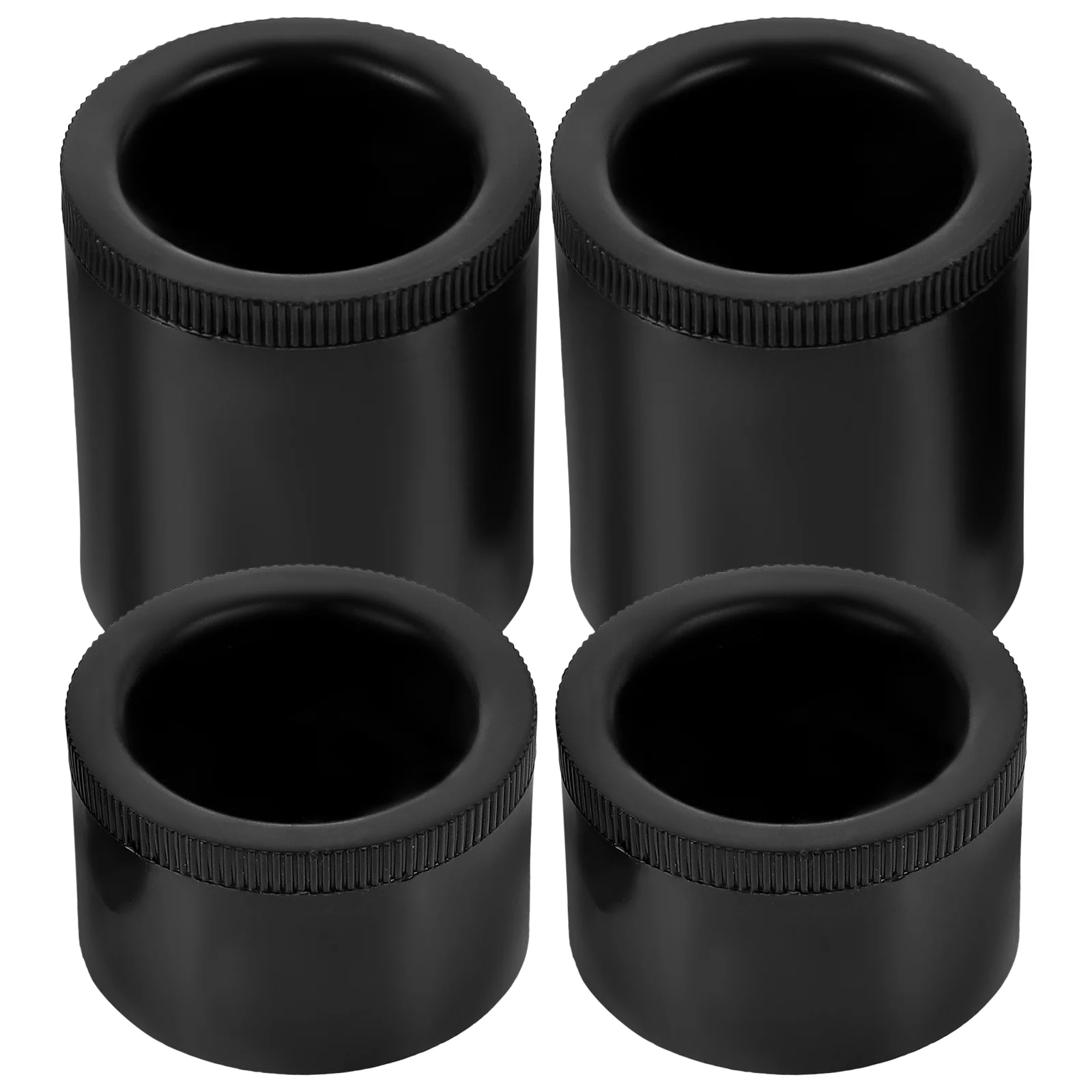 

4 Pcs Desktop Stand Furniture Accessories Replacement Parts Adjustable Sofa Legs Black Couch Feet Office