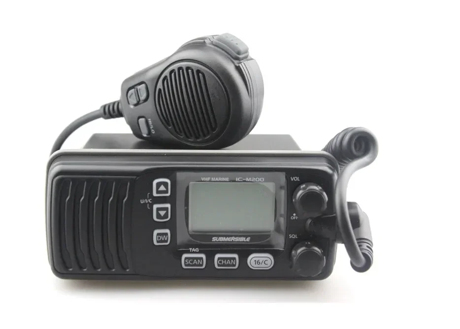 IC-M200 Mobile Radio VHF Marine Transceiver Radio Submersible Car Shipboard Ship Radio Station 25W For ICOM