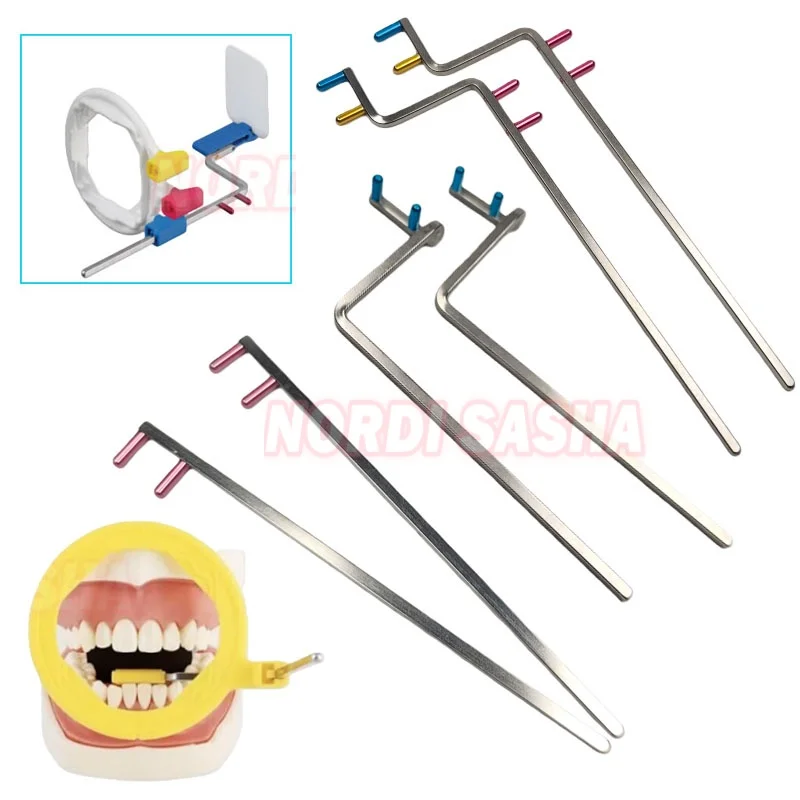 5Pcs/Box Colorful Dental Digital X-Ray Sensor Positioner Locator Dental Lab X Ray Film RVG Sensor Holder Positioning System