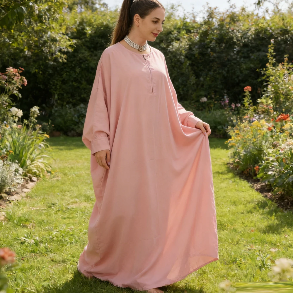 

Eid Ramadan Muslim Women Hijab Abaya Hooded Maxi Dress Prayer Garment Abayas Full Cover Burqa Gown Islamic Clothing Loose Kaftan