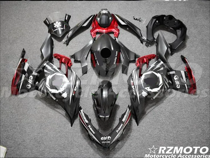 

Water Transfer Carbon Fiber Lacquered Motorcycle Fairing Parts For Kawasaki Ninja 400 2019 2020 2021 All Sorts 0f Color No.2872