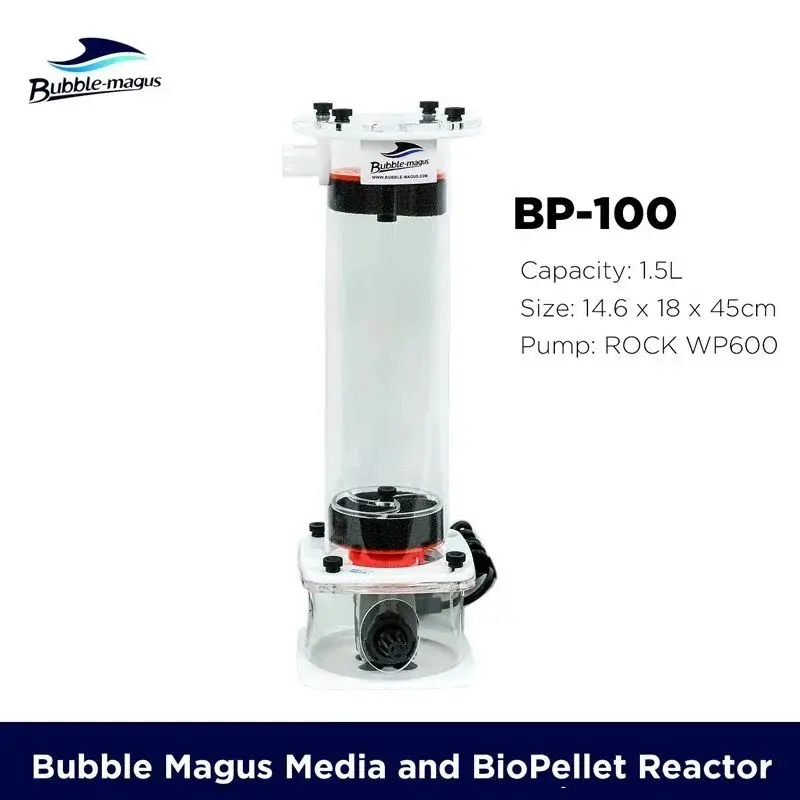 

Bubble Magus BP-100 220В Аквариумный биофильтр-реактор для гранул и носителей, многофункциональный очиститель носителей со встроенным насосом для коралловых рифов и аквариумов с рыбами