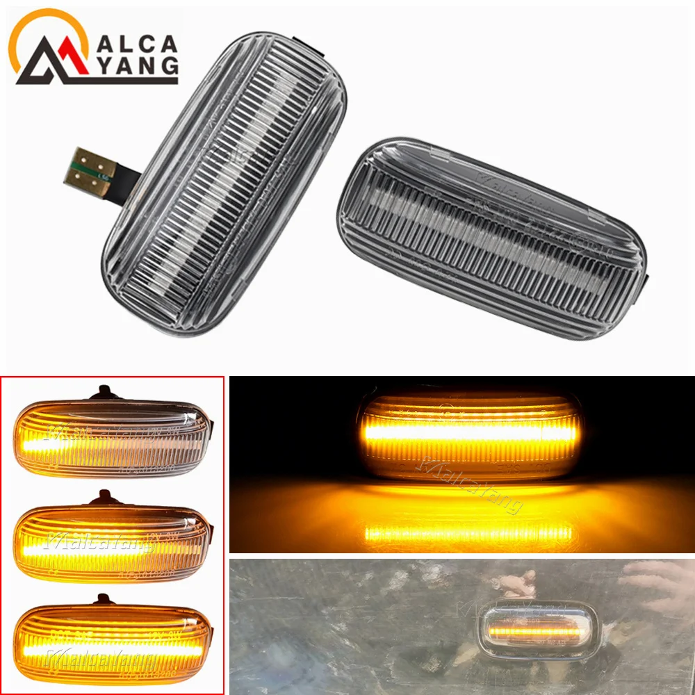 For Audi A3 S3 8P A4 S4 RS4 B6 B7 A6 S6 RS6 C6 05-08 Dynamic Turn Signal Light LED Side Marker Fender Sequential Indicator Lamp