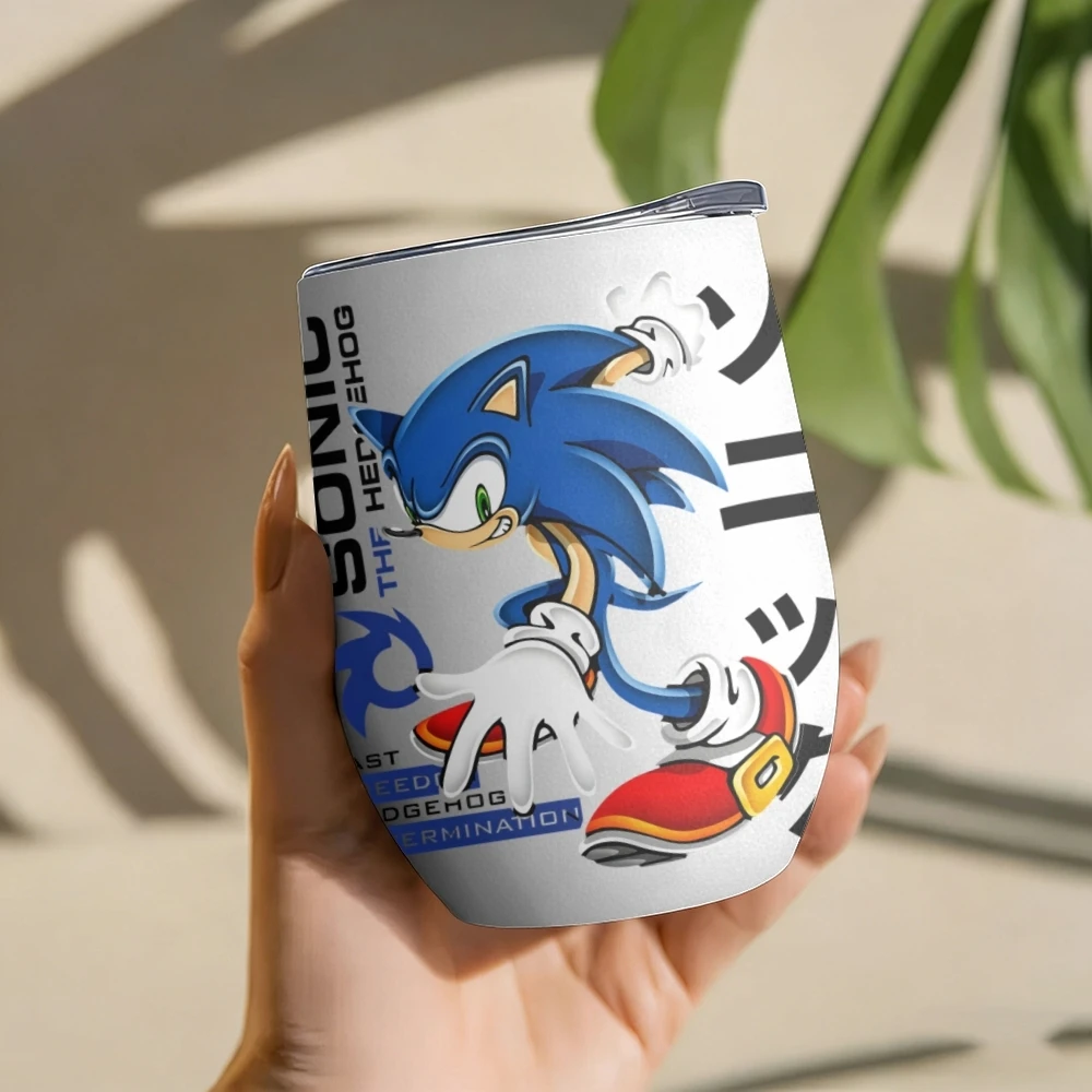Termos Clásicos S-Sonic de 12oz, Vaso Aislado para Vino, Taza de Café al Vacío, Termo con Forma de Huevo