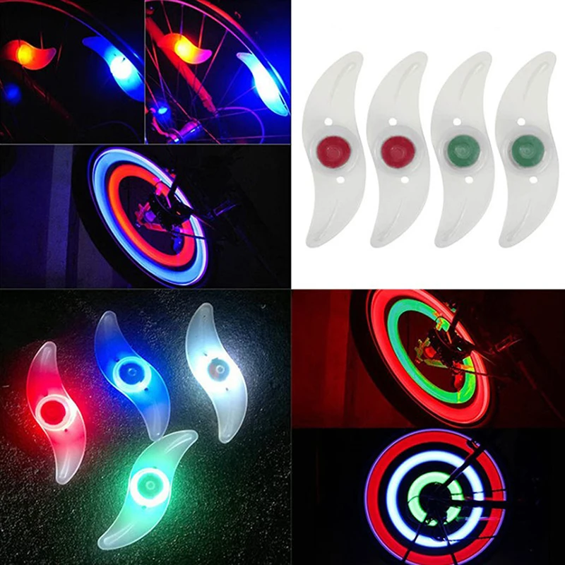 3 Lighting Mode LED Neon Bicycle Wheel Spoke Light Waterproof Color Bike Safety Warning Light Cycling Light Bicycle Accessories