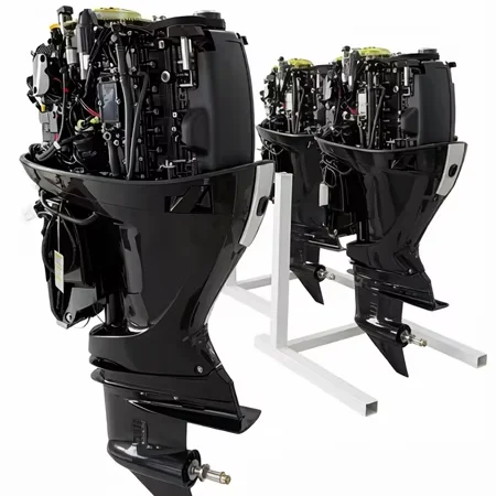 New HIDEA 150HP  4-Stroke Outboard Engine Electric Start Tiller & Remote Control for Fishing Kayak Touring