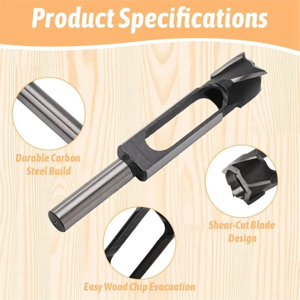 2026 New 5PCS Wood Plug Cutters Set for Woodworking Hole Plug Cutters Drill Bit Kit Log Tenon Dowel Cork with Storage Wooden Box