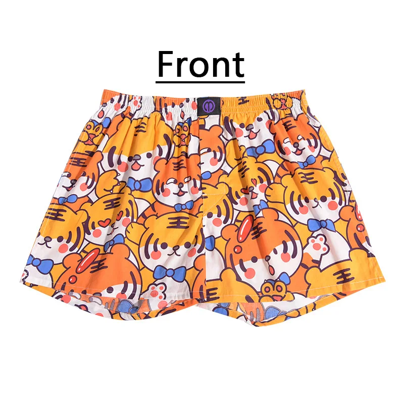 Pure Cotton Mmelongena Universal Boxer Shorts Men Woman Man Underwear Tiger Pattern Mens Boxers Breathable Home Casual Underwear