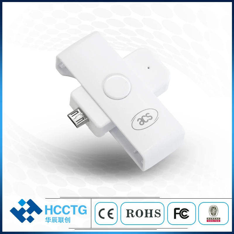 ISO 7816 EMV Portable Contact Smart IC Chip Card Reader Writer with Micro-USB ACR39U-ND
