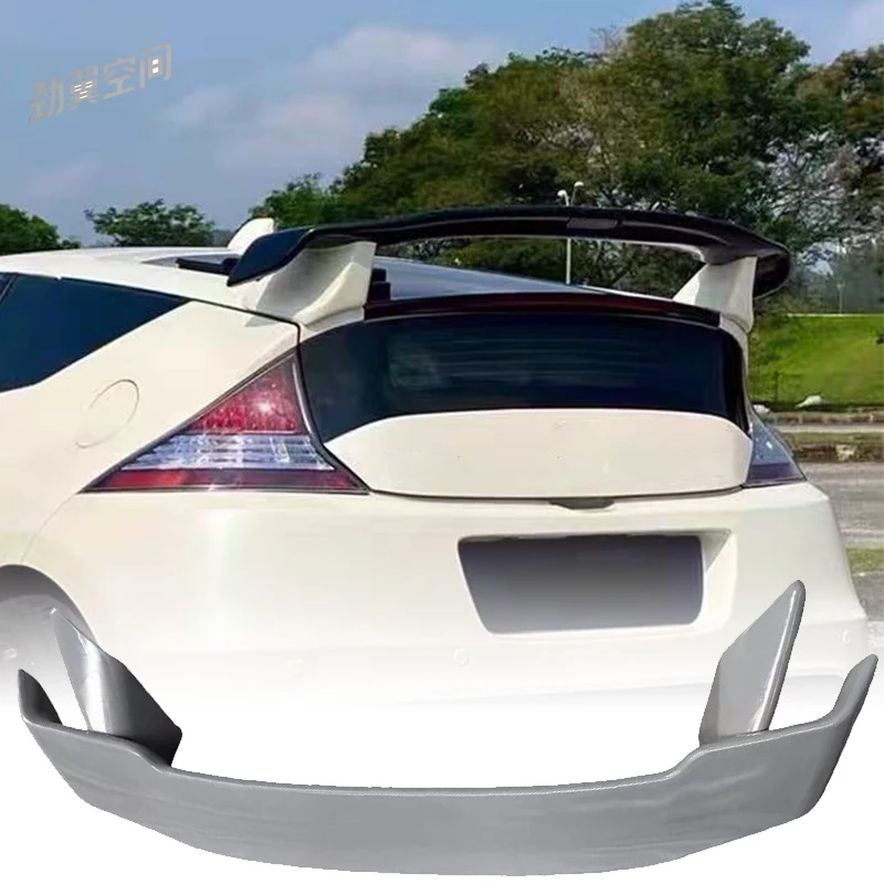 MUGE Style ABS Raw Blank Rear Spoiler Car Exterior Modification Accessories Decoration For Honda CR‑Z 2010‑2017