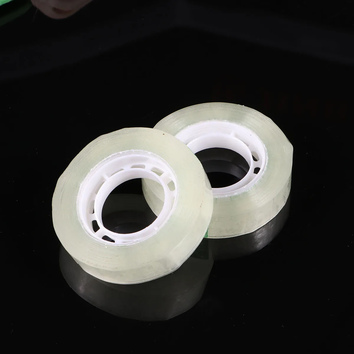 12 قطعة من لفات الشرائط الشفافة غير المرئية لزجة قوية لمستلزمات ختم التعبئة المنزلية والمكتب والمدرسة #6