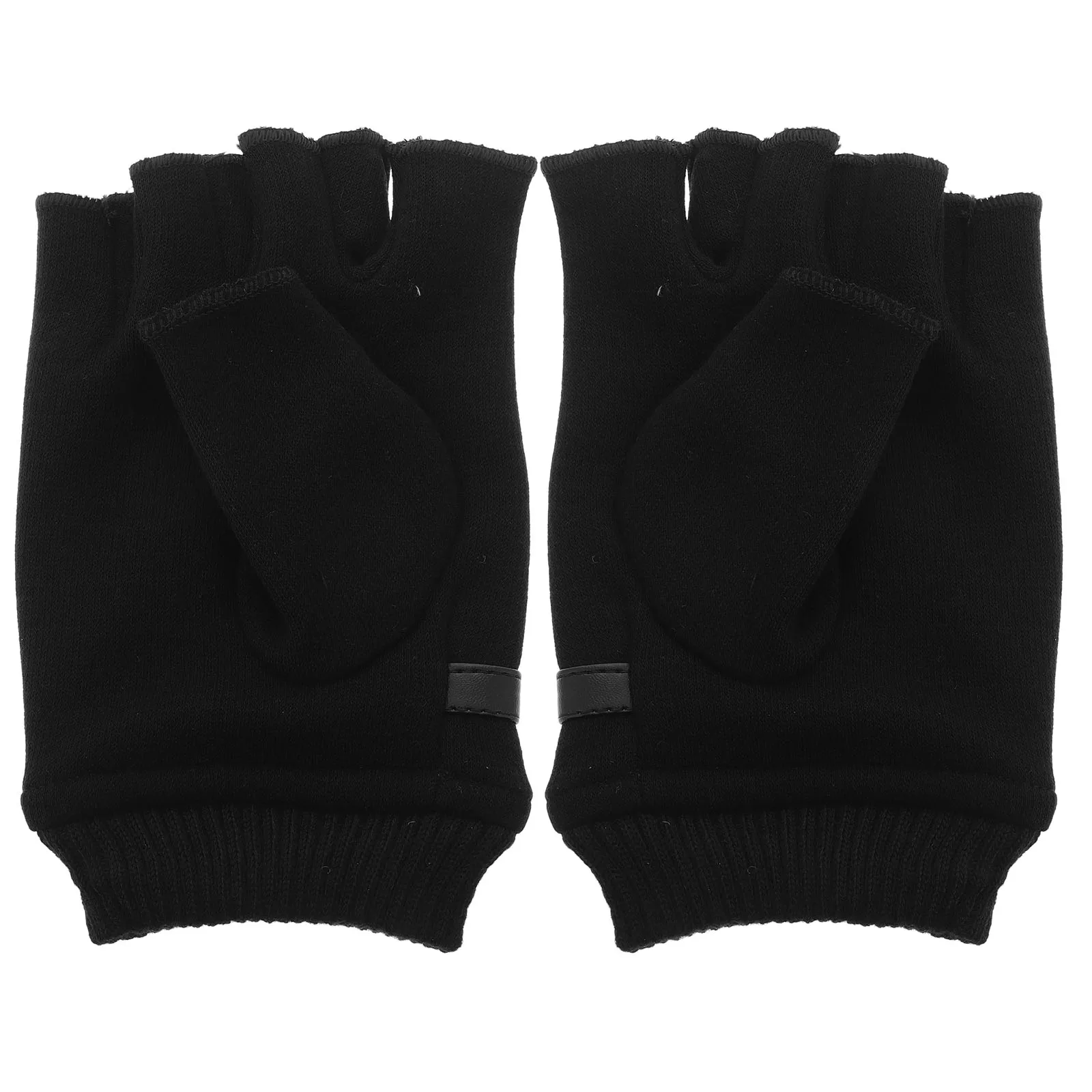 

Fleece Half Finger Warm Cycling Running Touchscreen NonSlip Gloves For Men Women Gloves Material Cold Weather