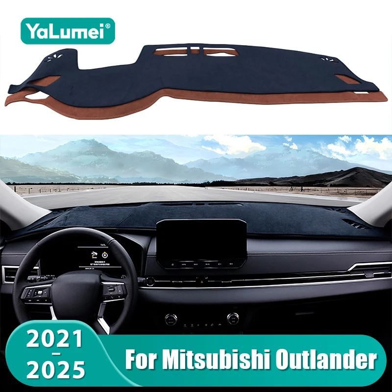 For Mitsubishi Outlander 4 PHEV 2021 2022 2023 2024 2025 Car Dashboard Sun Shade Mat Instrument Desk Non-slip Cover Accessories