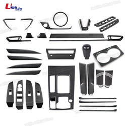 For Mazda6 Atenza Carbon Fiber Interior Kit Car Center Panel Gear Knob Cover Frame Rear Air Vent Frame Window Swtich Button Trim