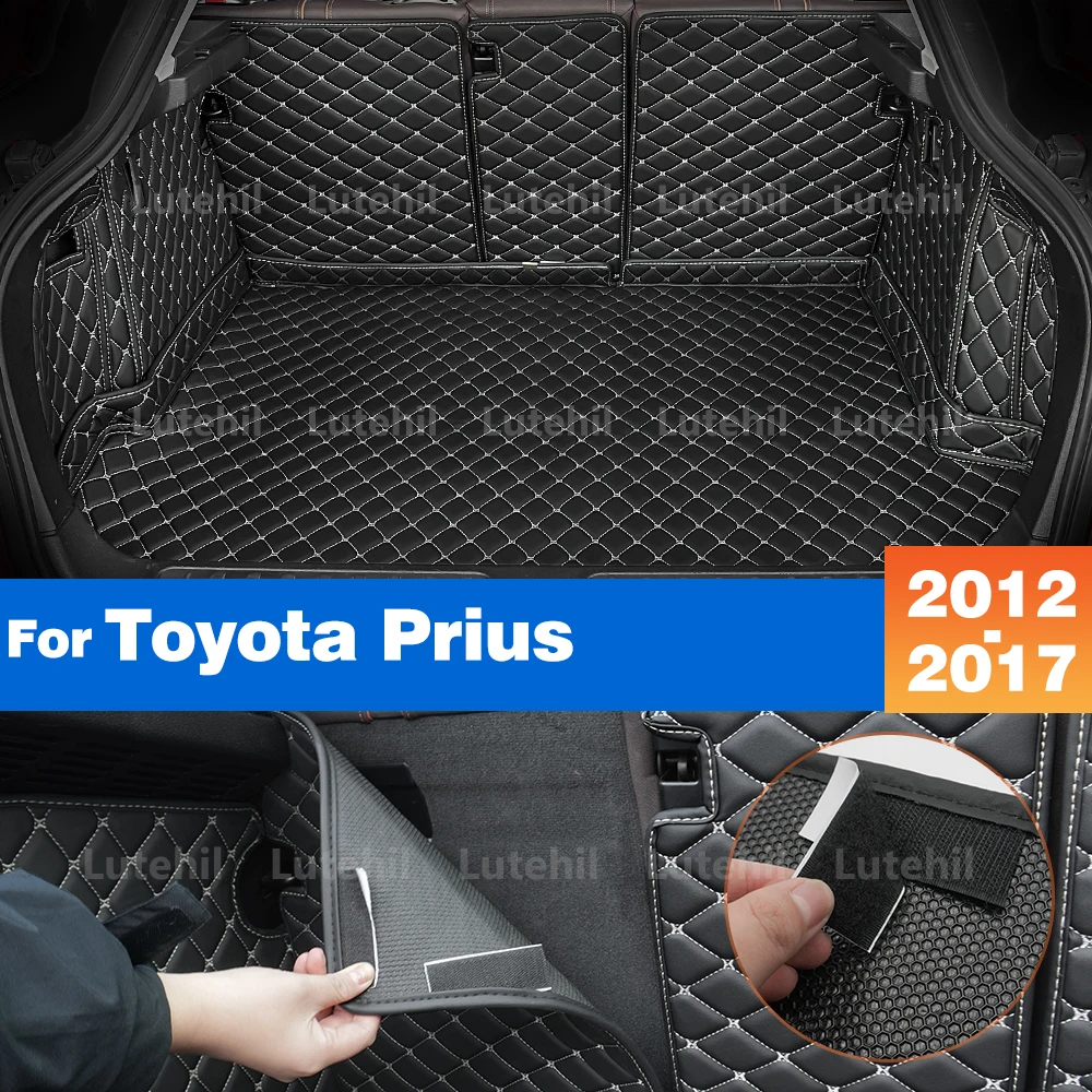 

Cargo Liner For Toyota Prius 2012-2017 16 15 14 Accessories All Weather Trunk Mat Carpet with Backrest Protectors Cargo Mat