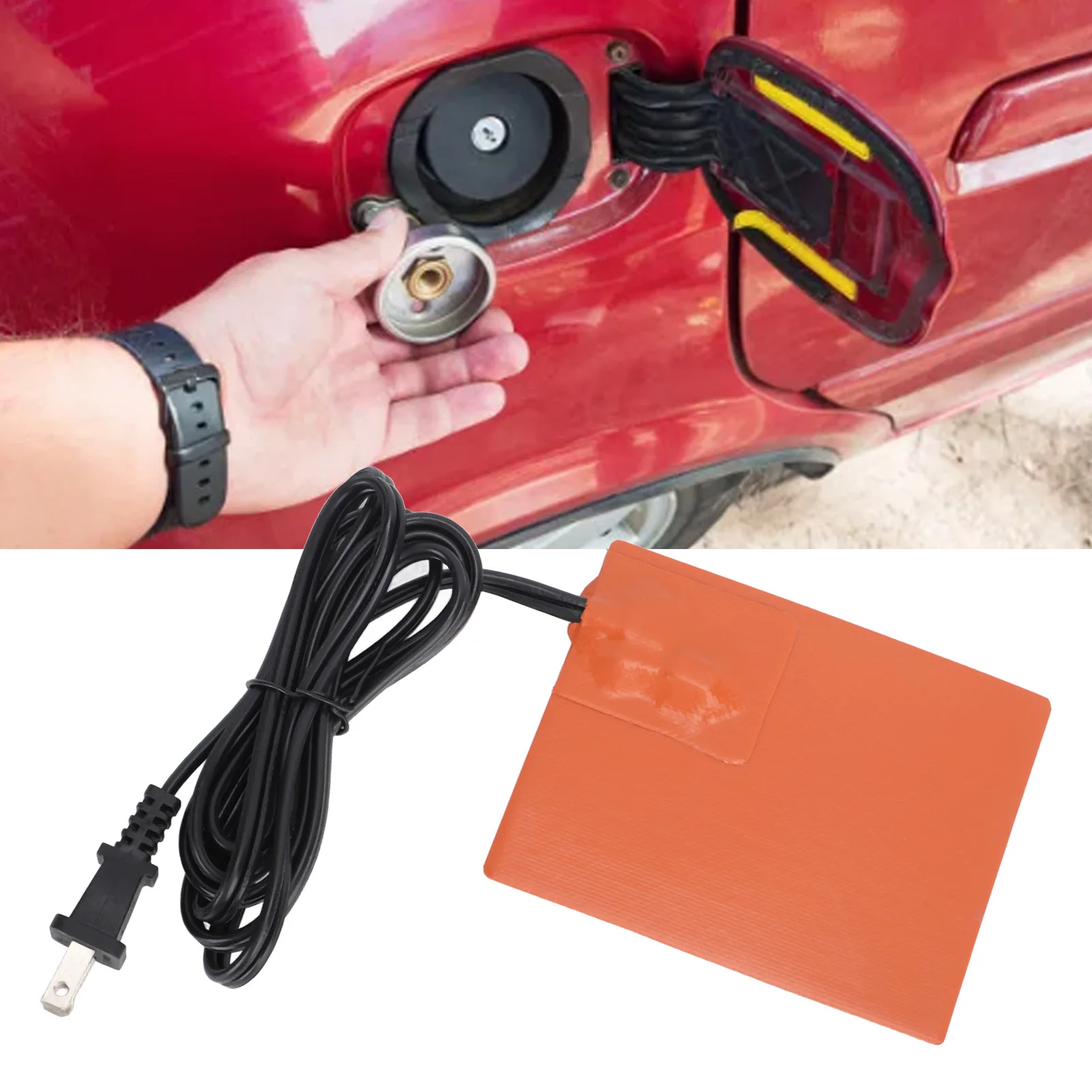 150W Engine Block Heater Oil Pan Heater Pad Car Fuel Silicone Heating Pad Car Fuel Heater Pad