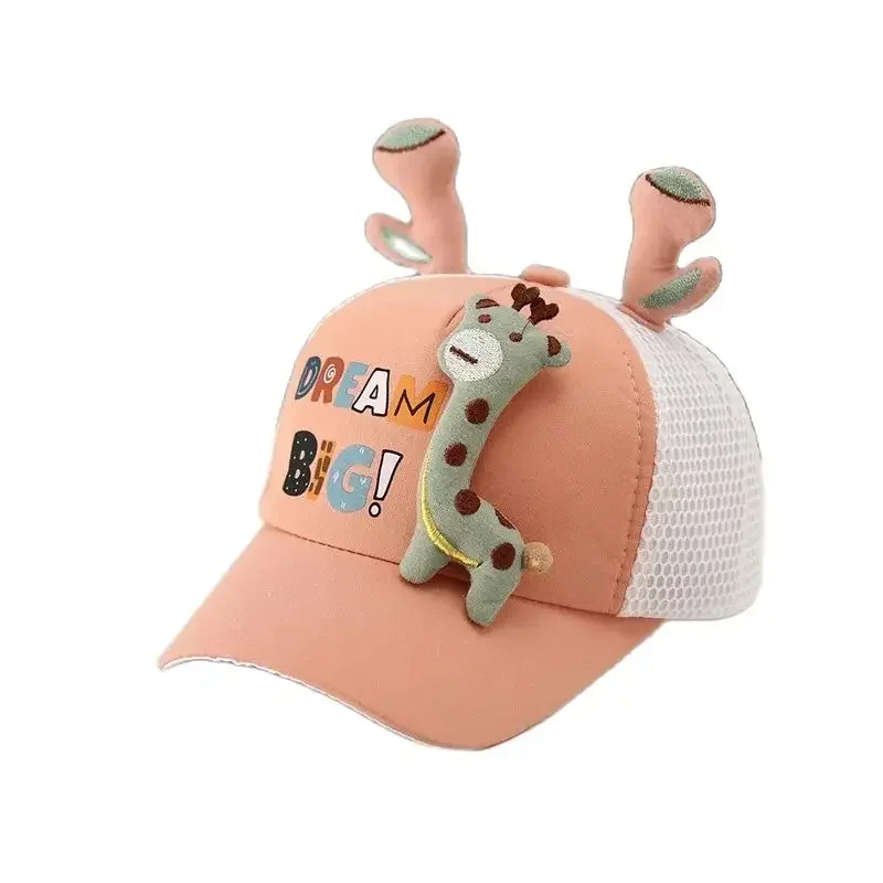 Spring Cotton Cartoon Giraffe Casquette Baseball Cap Adjustable Snapback Hats for Children Boy and Girl 12