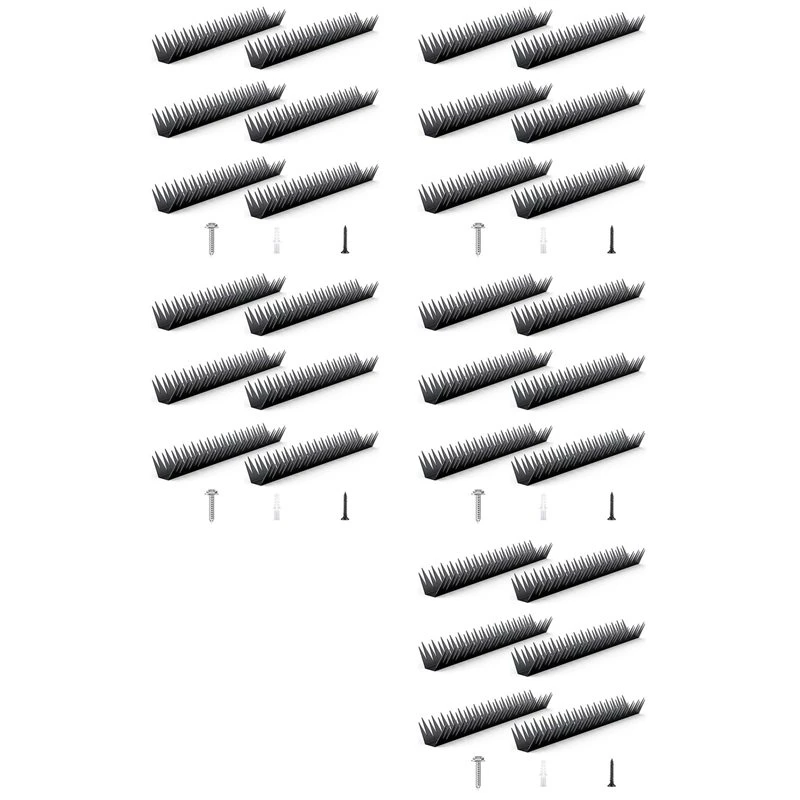 AB02 30X Anti Climb Fence Spikes Metal For Outdoor Walls, Garden Fences,Intruder Deterrent Fence Wall Spikes For Thieves
