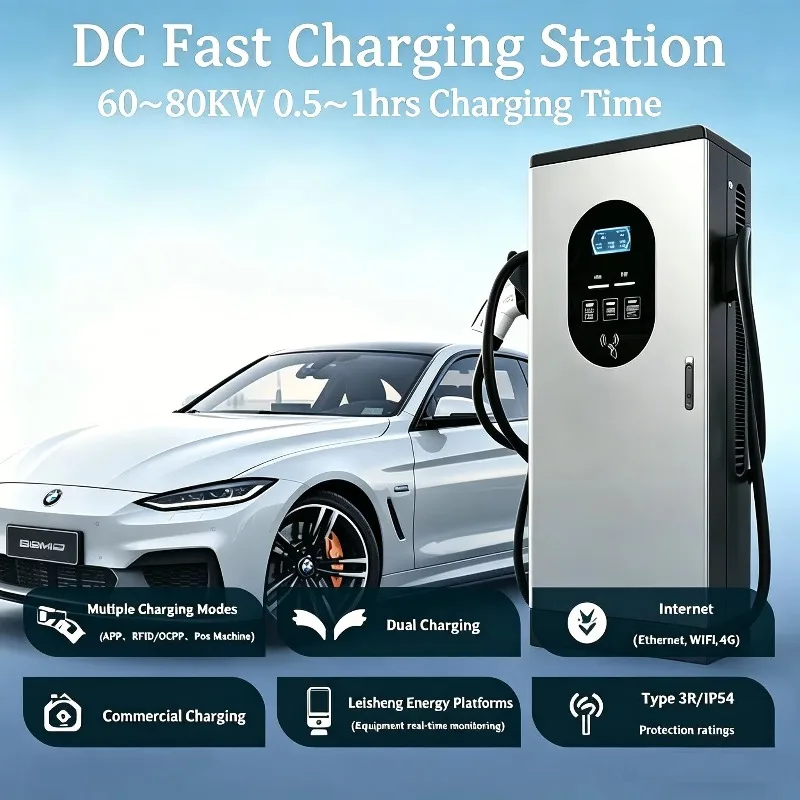 DC Fast Ev Charger Station 22kw 60kw 120kw DC Fast Charging Battery Interface Ev Electric Car Charger Station