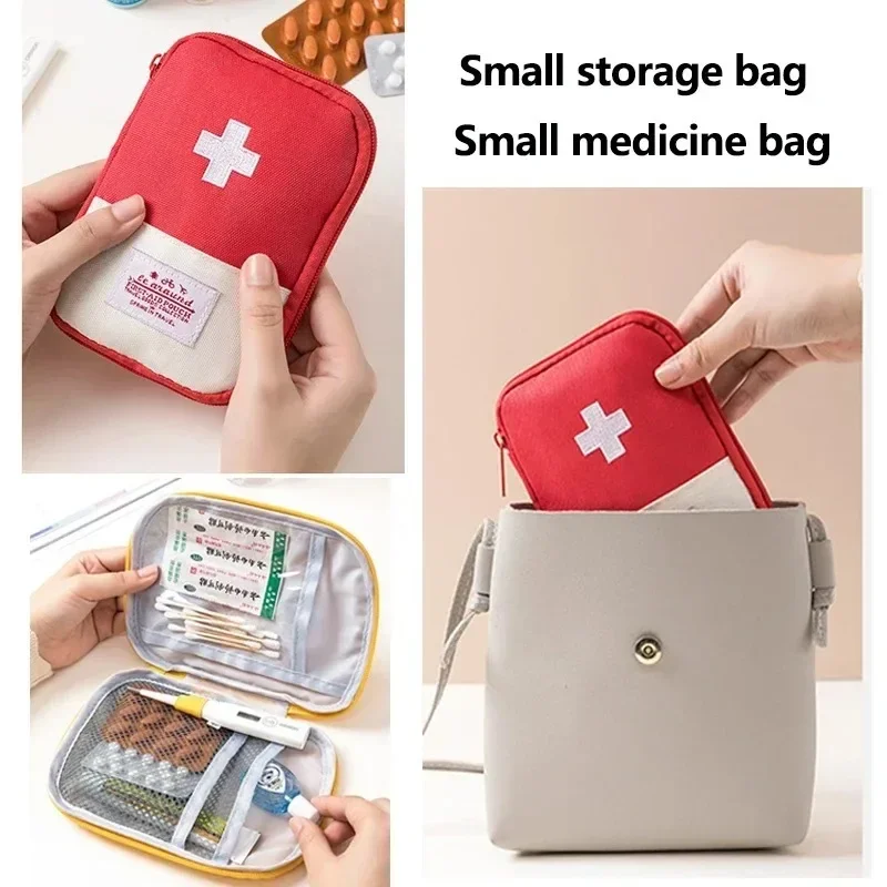 Kit de primeiros socorros portátil sacos medicina médica grande saco de armazenamento bolsa acampamento emergência casa ao ar livre alça viagem saco organizador