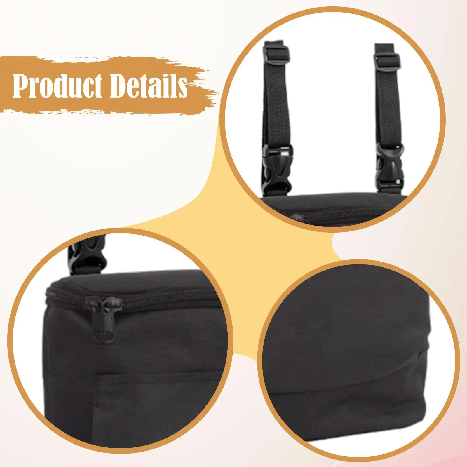 Borsa da manubrio per bici elettrica che trasporta bici multiuso da esterno Borsa portaoggetti anteriore per tricicli del telefono Bottiglie d'acqua da guida