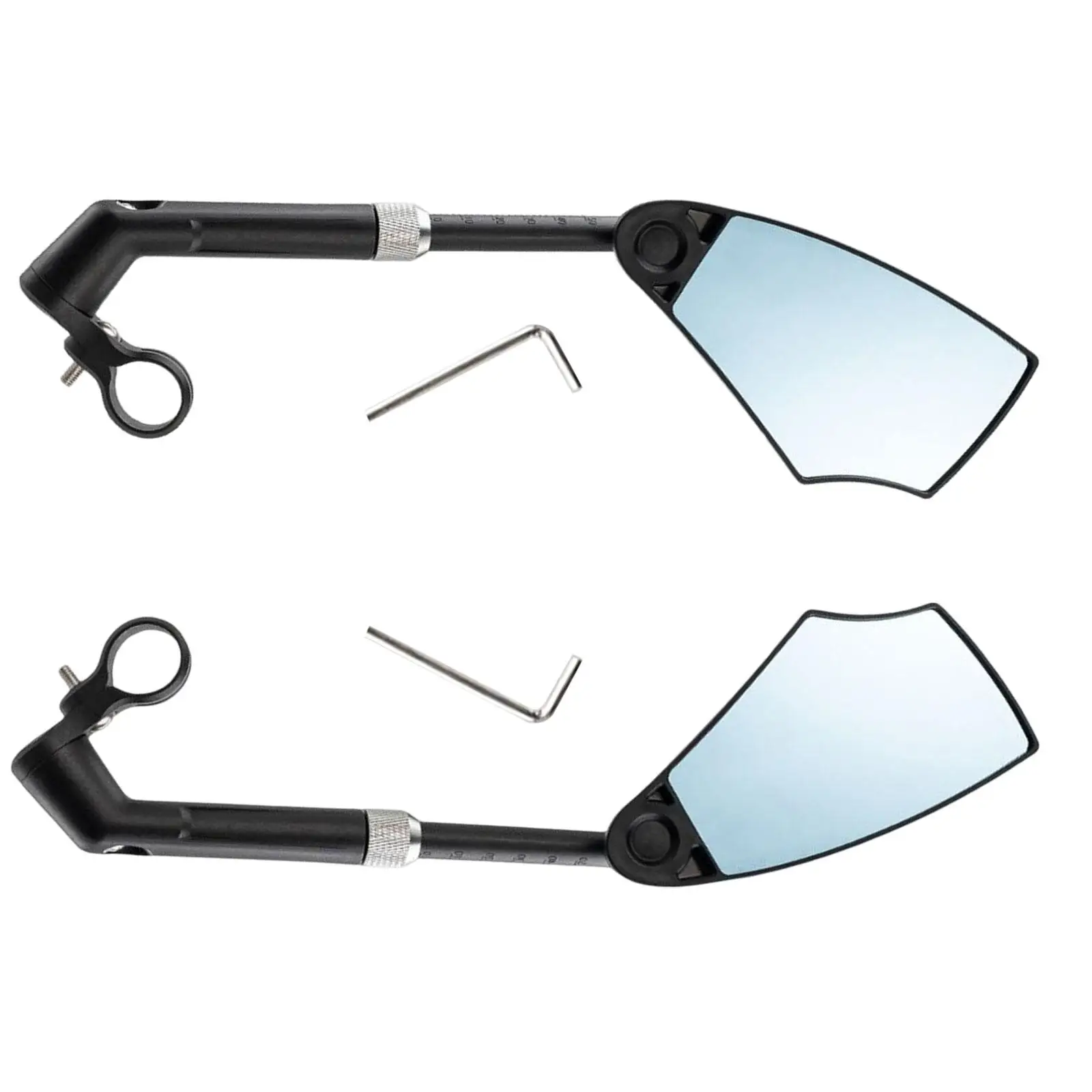 Bike Rear View Mirror Handlebar Long Wide Angle 20-23mm Cycling Mirrors for Road Bikes for Scooter Bike Modification Cycling