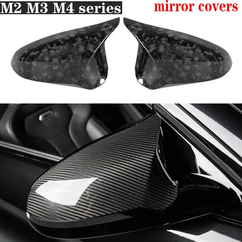 For BMW M2 M2C F87 M3 F80 M4 F82 F83 carbon fiber rearview mirror housing side view mirror housing reverse mirror cover Body Kit