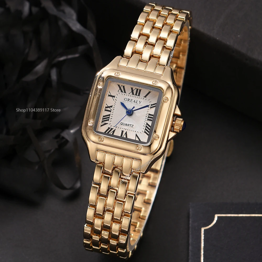 ساعة كوارتز كاجوال عصرية للسيدات، ساعة بحزام من الفولاذ المقاوم للصدأ للأعمال