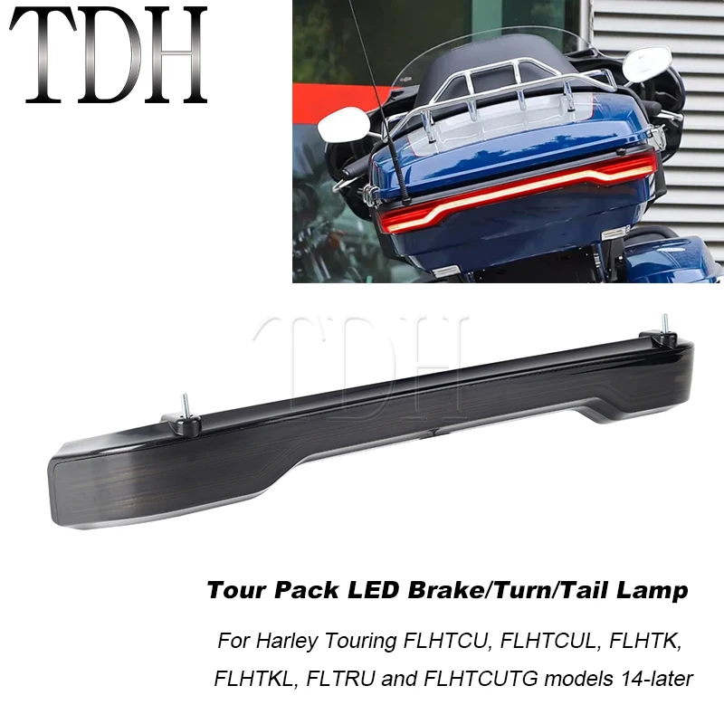 Motorcycle LED Tail Brake Turn Lamp Tour Pack Light Bar for Harley Touring King Tour-Pack 2014+ Road Electra Glide Ultra Limited