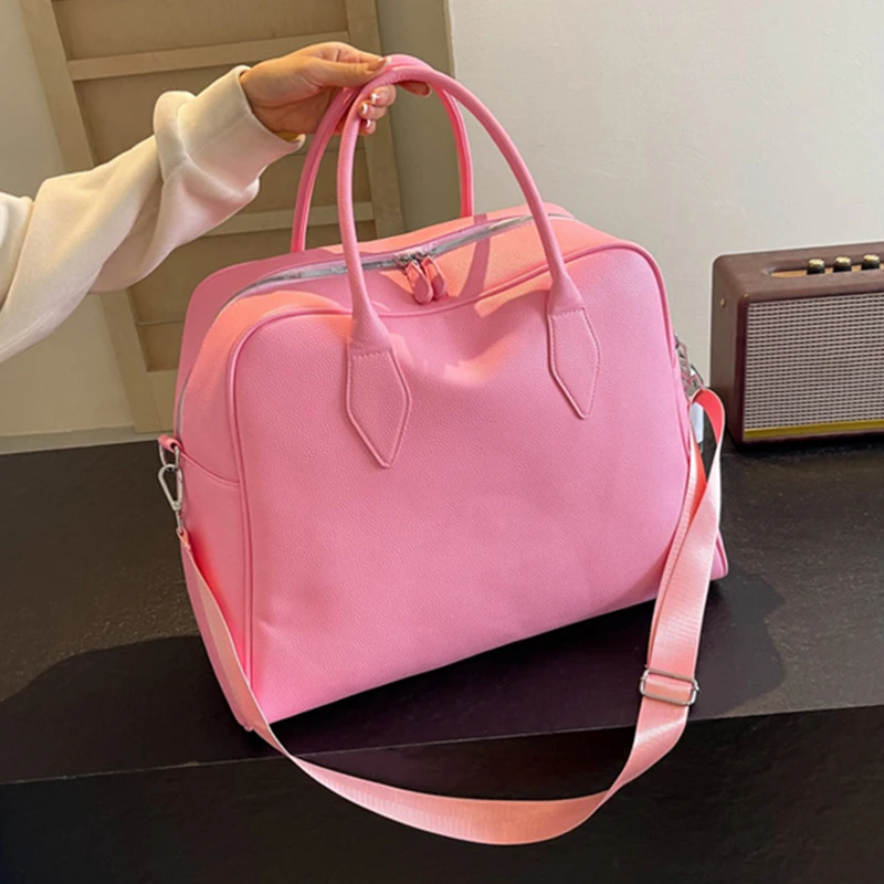 Borsa a tracolla per bagagli da viaggio Borsa a tracolla per allenamento in PU Nuoto Borse a tracolla per yoga Escursionismo all'aperto Shopping Borsone Borsa grande per il fine settimana