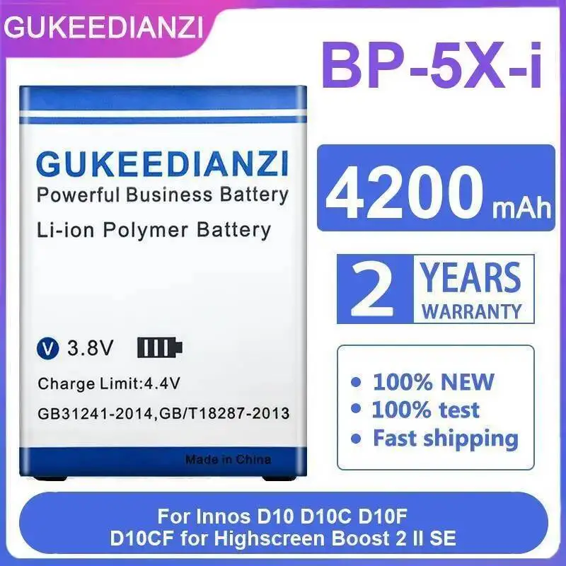 

Mobile Phone Battery BP-5X-I 4200Mah For Highscreen Innos D10 D10C D10F D10CF Boost 2 II SE