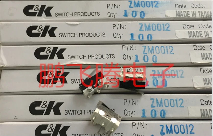 1PCS  U.S.  ZM0012 small micro switch with bent foot 3 feet with positioning column stroke reset limit switch