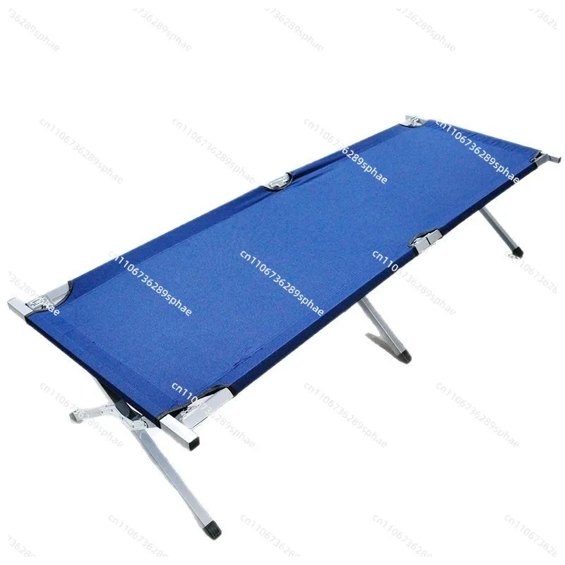 Lightweight foldable single lunch break easy storage bold aluminum alloy car folding bed