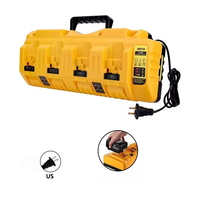 ABNO-Fast 4-Port 3A شاحن بطارية ل 10.8V 12V 14.4V 18V 20V Flexvolt ليثيوم DCB127 DCB204 DCB206