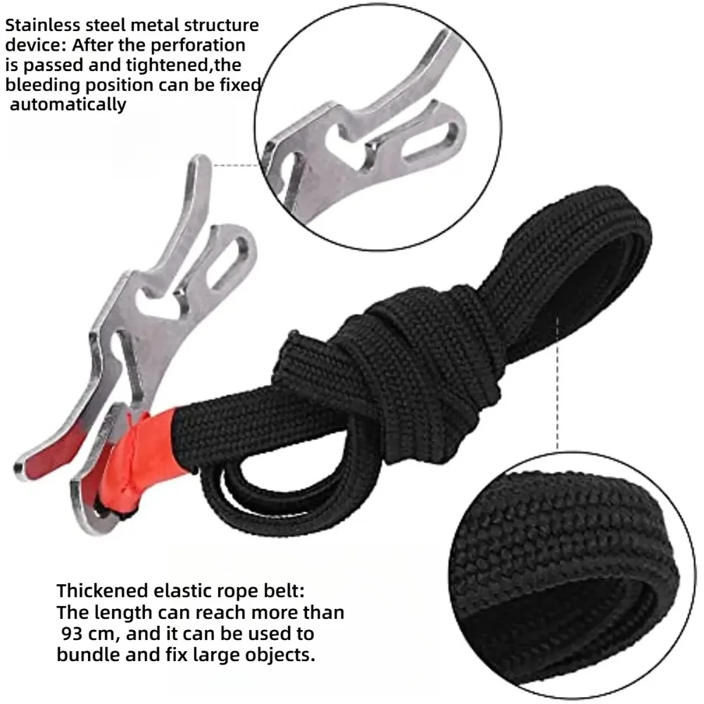 Rapid Tourniquet Anti-toxin Belt Outdoor Survival Equipment Hemostatic Bandages Injured Emergency Rescue Protective Equipment