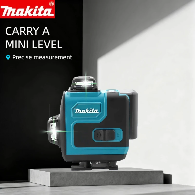 Makita High-Visibility  Laser Level: 16 Lines 515nm Green Light for Precision Alignment（tool without battery）