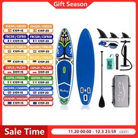 Funwater Stand Up Paddle Board Surfboard Inflatable Stand Up Paddling Board Surfing Sup Board with Accessory Max Load 330 Pounds