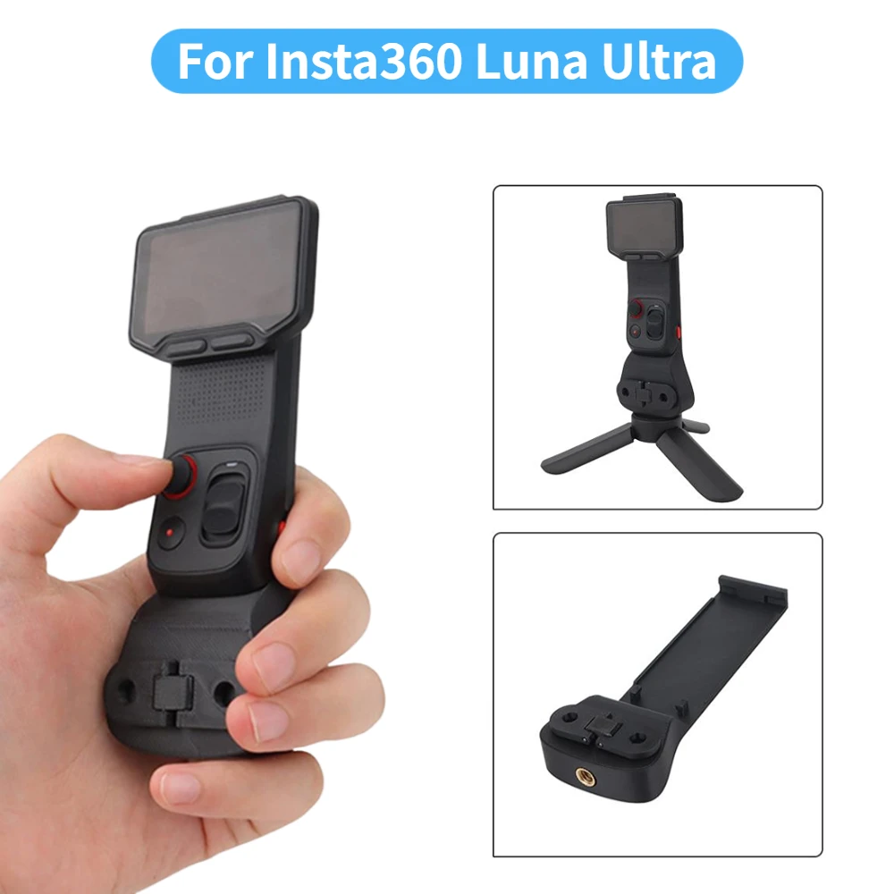 Camera Mount Adapter Bracket for Insta360 Luna Ultra Screen Module Extension Handle Quick Release Built-in 1/4