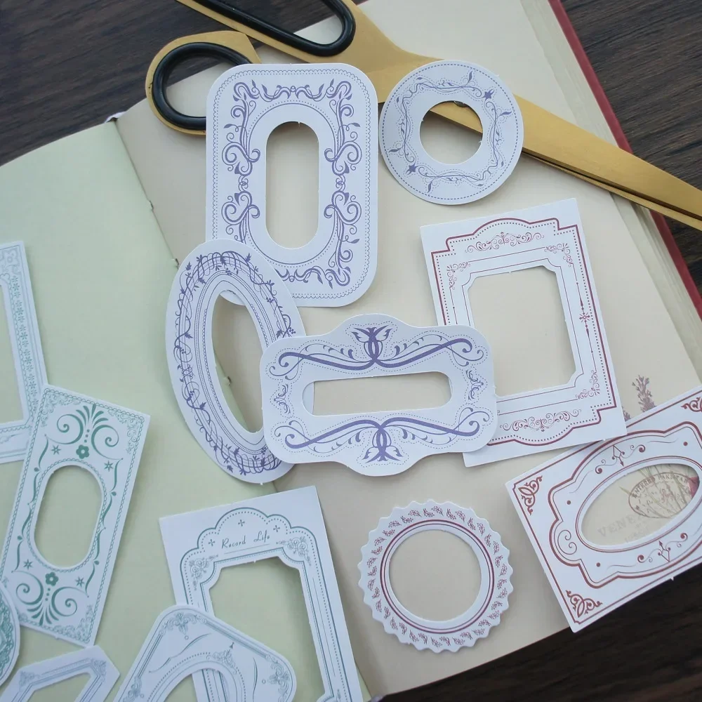 

30pcs Flower Vines Climbing Border Frame Style Creative Craft Paper Background Scrapbooking DIY Use