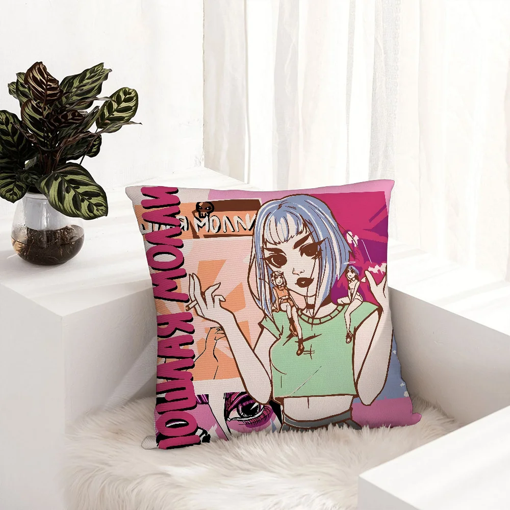 P-Poshlaya Molly Band Music Pillow Case Plush Fabric Soft Pillowcase Double Sided Print Sofa Cushion Cover Throw Pillow Cover