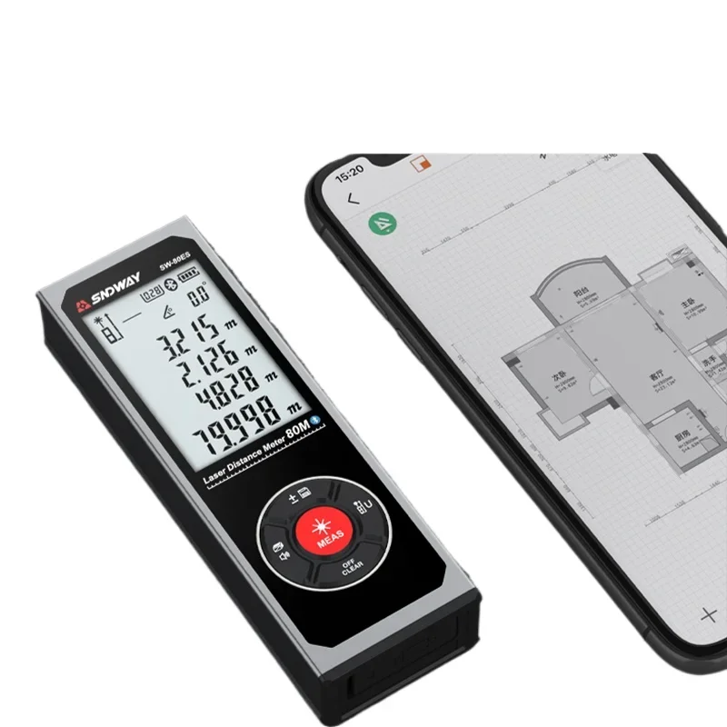 

High precision electronic ruler measuring room infrared bluetooth mini laser rangefinder measuring ruler