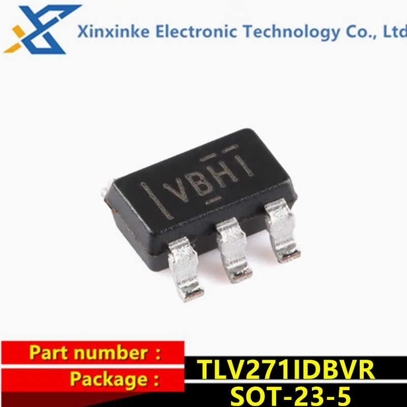 5PCS TLV271IDBVR SOT-23-5 Mark: VBHI Operational Amplifiers Op Amps 550uA/Ch 3MHz R/R Op Low Power Amplifier Chip Brand New