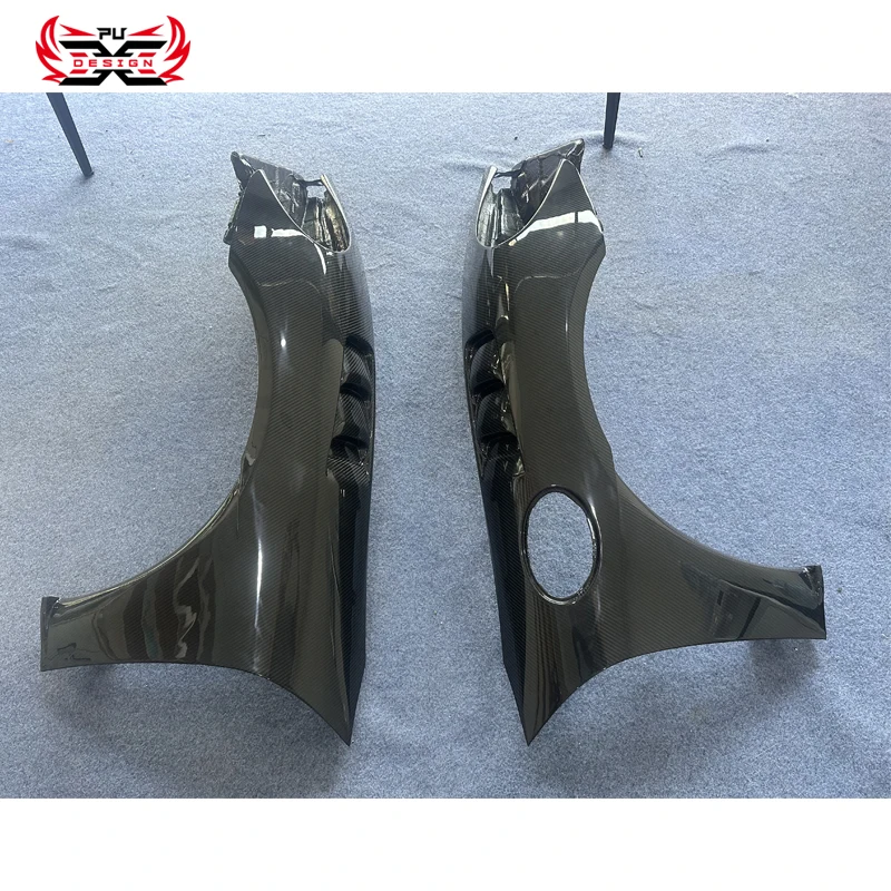 Dry Carbon Fiber Side mudguard for Porsche 981 718 GT4 RS Style mudguards Front mudguard Refit Car