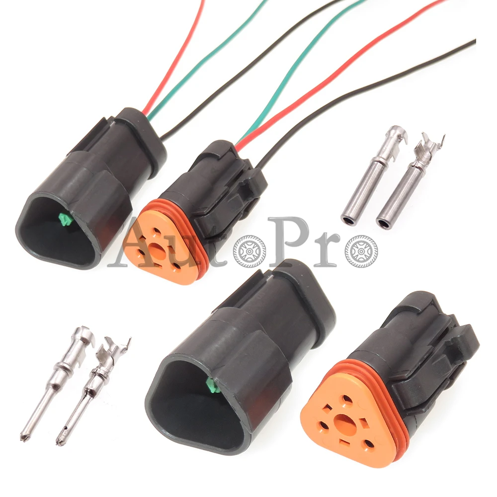 1 Set 3 Hole DT04-3P DT06-3S AC Assembly High Quality High Current Housing Plug Auto Male Plug Female Socket Car Sealed Adapter