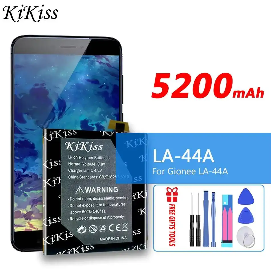 

Аккумулятор для мобильного телефона, премиум-класса, высокой емкости, 5200 мАч, для Gionee LA-44A