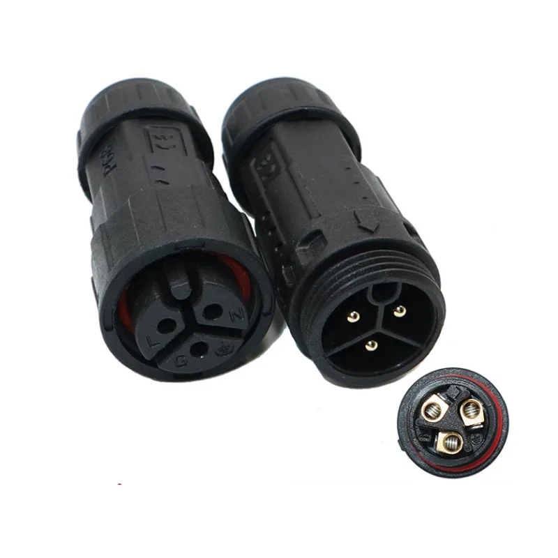 M19 2 3 4 5 7 8 Pin Waterproof Connector IP68 Field Screw/Soldering Wire Plug Industrial Male Female Assemble Battery Connector