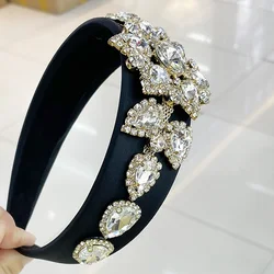 Bohemian Baroque Rhinestone Flower Hairbands Headbands Ornament Accessories For Women Hair Accessories Wholesale