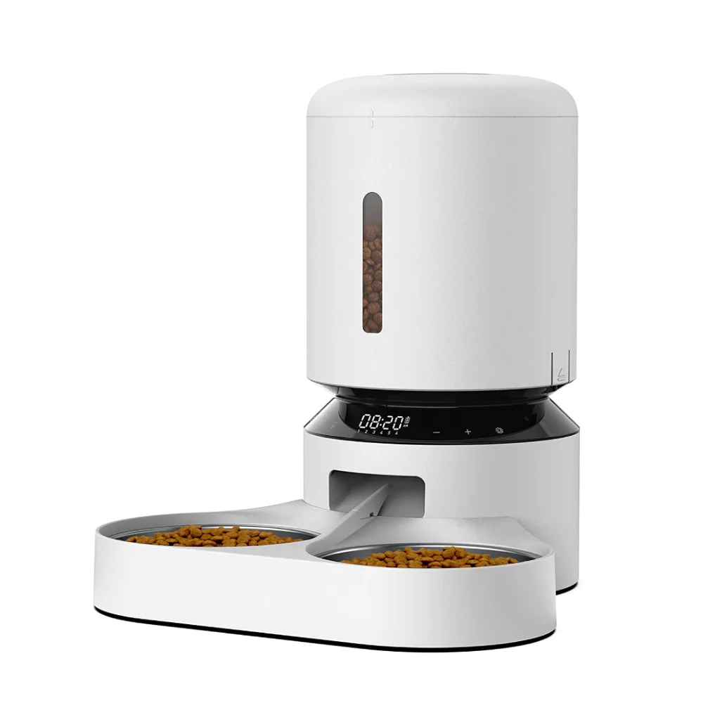 

Electronic 5L Timing Auto Dog Cat Feeder Dog Cat Food Bowl Double Pet Dog Slow Feeder Bowl