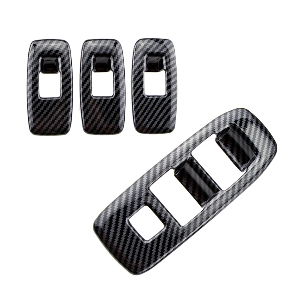 For Ford Ranger Everest Endeavor 2015-2022 Car Door Window Lift Switch Panel Cover Trim Frame Decorator Sticker Accessories