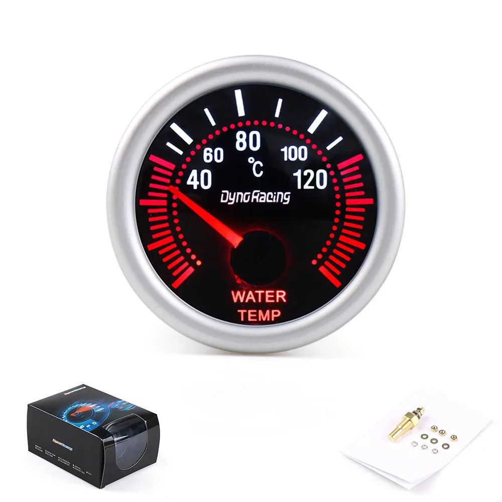 

Digital Water Temp Temperature Gauge 52mm Smoke Lens 40-120°C Water temp sensor 12V LED For Car Universal